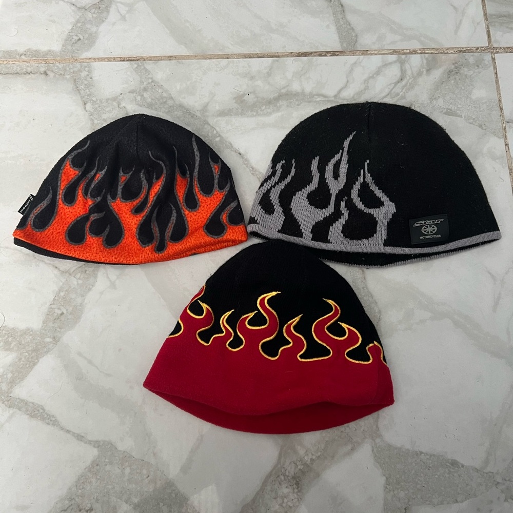 3 flame beanie bundle